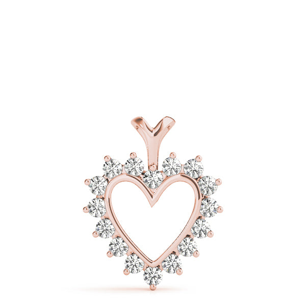 Lab Grown Heart Sharp Pendants