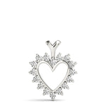Lab Grown Heart Sharp Pendants
