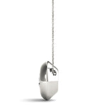 Lab Grown Solitaire Bezel Set Pendant