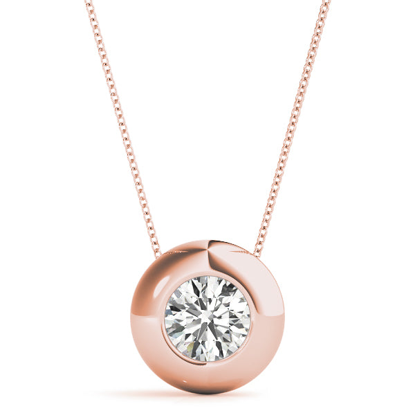 Solitaire Bezel Set Pendant