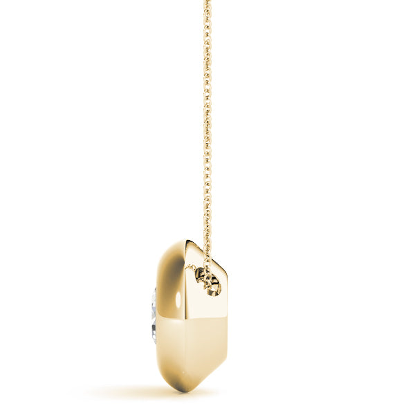 Solitaire Bezel Set Pendant