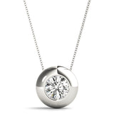 Solitaire Bezel Set Pendant