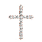 Shared-Prong Cross Pendent