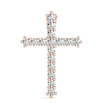Shared-Prong Cross Pendent