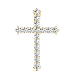 Shared-Prong Cross Pendent