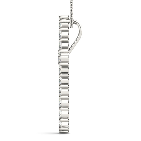 Shared-Prong Cross Pendent