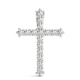 Shared-Prong Cross Pendent