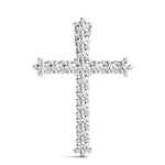 Shared-Prong Cross Pendent