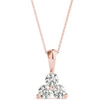 Natural Diamond PENDANTS 3 STONE MATCH 40342