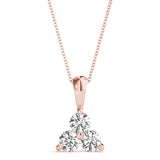 Natural Diamond PENDANTS 3 STONE MATCH 40342