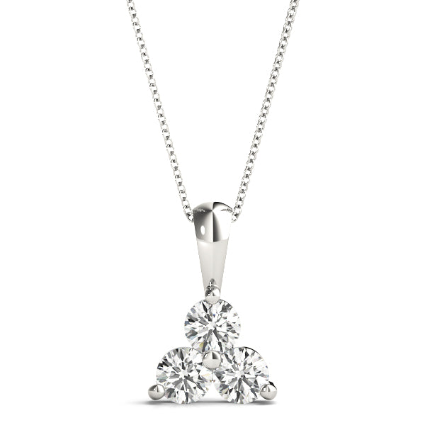 Natural Diamond PENDANTS 3 STONE MATCH 40342