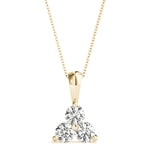 Natural Diamond PENDANTS 3 STONE MATCH 40342