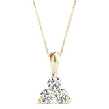 Natural Diamond PENDANTS 3 STONE MATCH 40342