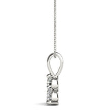 Lab Grown PENDANTS 3 STONE MATCH 40342