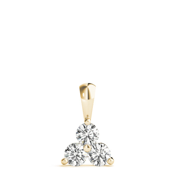 Lab Grown PENDANTS 3 STONE MATCH 40342