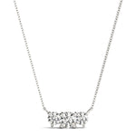 Natural Diamond 3-Stone Pendant
