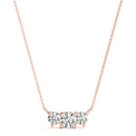 Natural Diamond 3-Stone Pendant