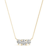 Natural Diamond 3-Stone Pendant