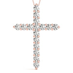 Prong Set Cross Pendants