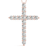 Prong Set Cross Pendants