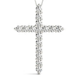 Prong Set Cross Pendants