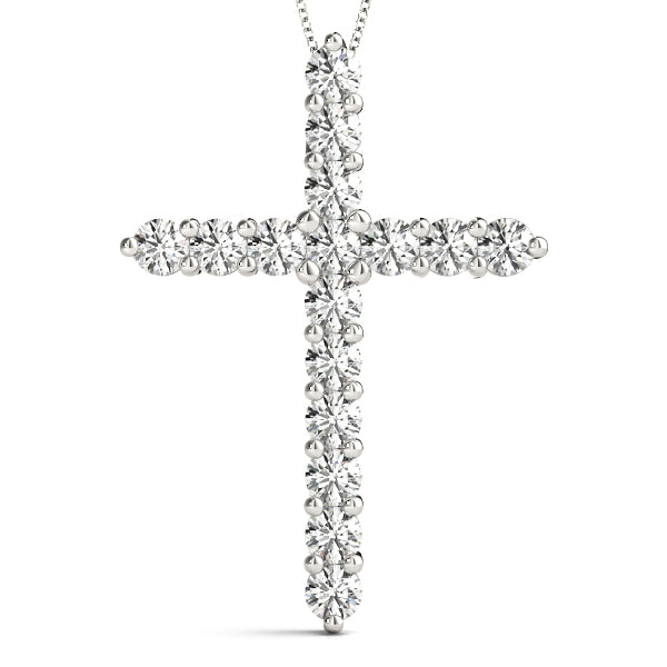 Prong Set Cross Pendants