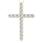 Prong Set Cross Pendants