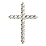 Prong Set Cross Pendants