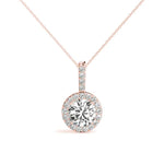 Round Halo Pendant