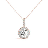 Round Halo Pendant