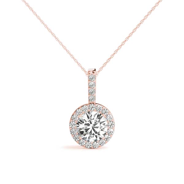 Round Halo Pendant