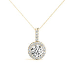 Round Halo Pendant
