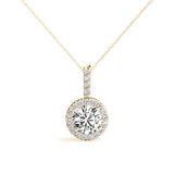 Round Halo Pendant