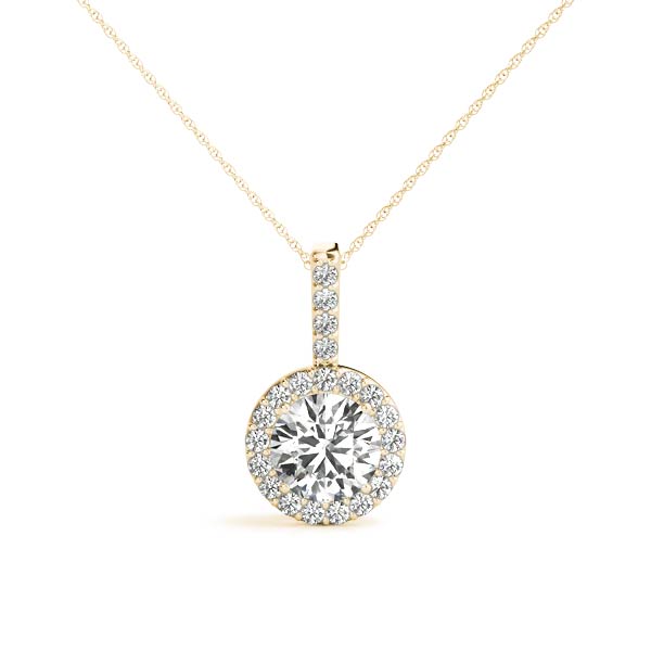 Round Halo Pendant