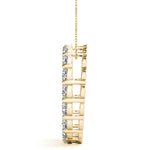 Shared Prong Circle Pendant