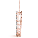 Shared Prong Circle Pendant