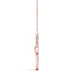 Bezel Tennis Racket Shape Pendant