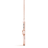 Bezel Tennis Racket Shape Pendant