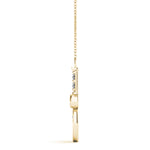 Bezel Tennis Racket Shape Pendant