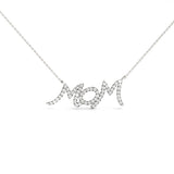 Natural Diamond MOM PENDANT-SCRIPT