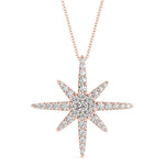 Natural Diamond Star Fashion Pendant
