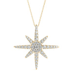 Natural Diamond Star Fashion Pendant