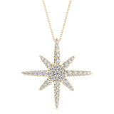 Natural Diamond Star Fashion Pendant