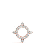 Circle Shape Prong Set Fashion Pendant