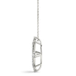 Circle Shape Prong Set Fashion Pendant