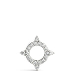 Circle Shape Prong Set Fashion Pendant