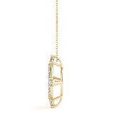 Circle Shape Prong Set Fashion Pendant