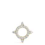 Circle Shape Prong Set Fashion Pendant