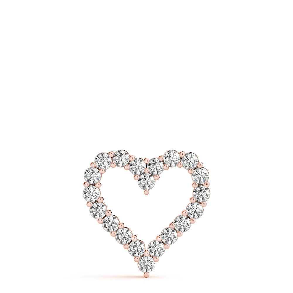 Heart Shaped Diamond Pendant