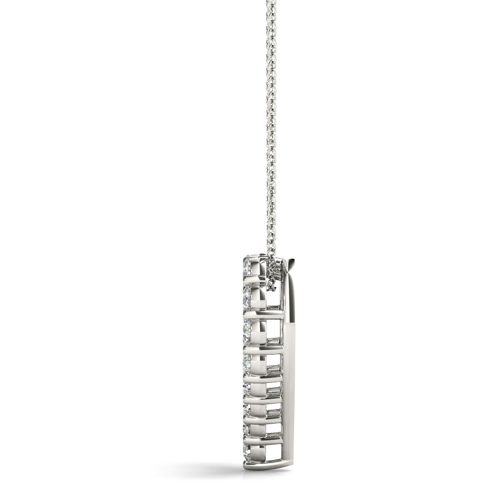 Heart Shaped Diamond Pendant
